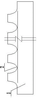 Sealing plate with bent tooth shape and stamping processing method