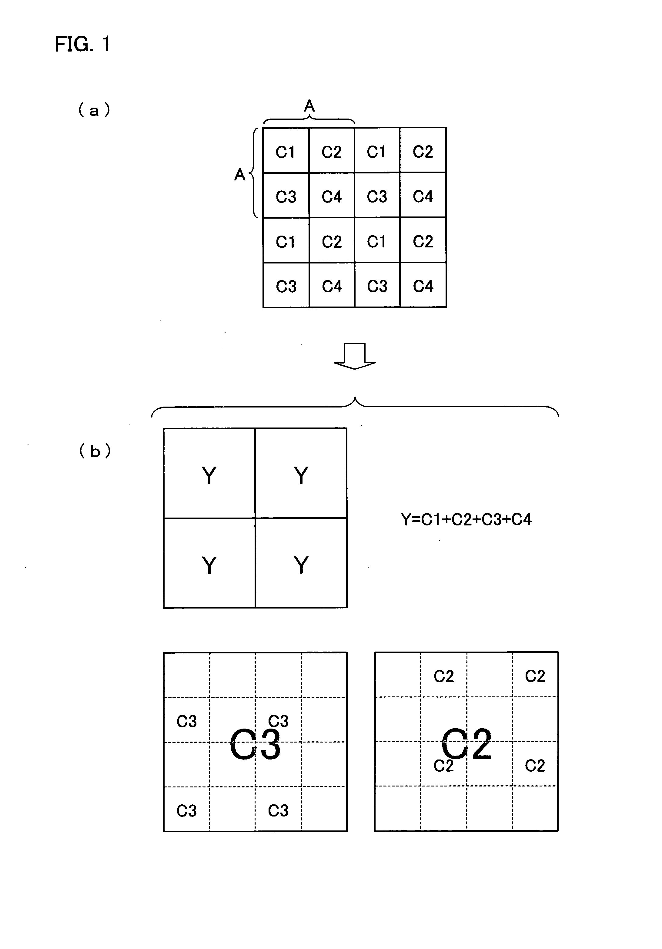 Color solid-state image pickup device and method for reading out pixel signals