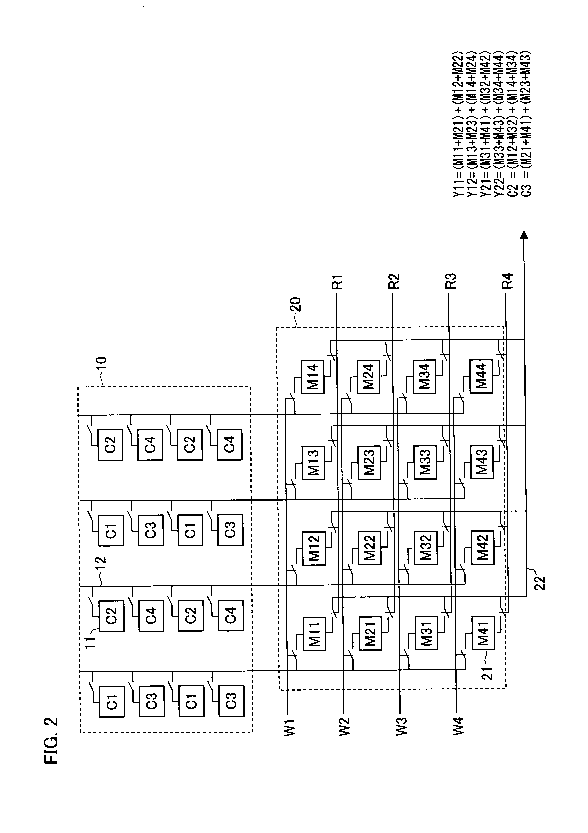 Color solid-state image pickup device and method for reading out pixel signals