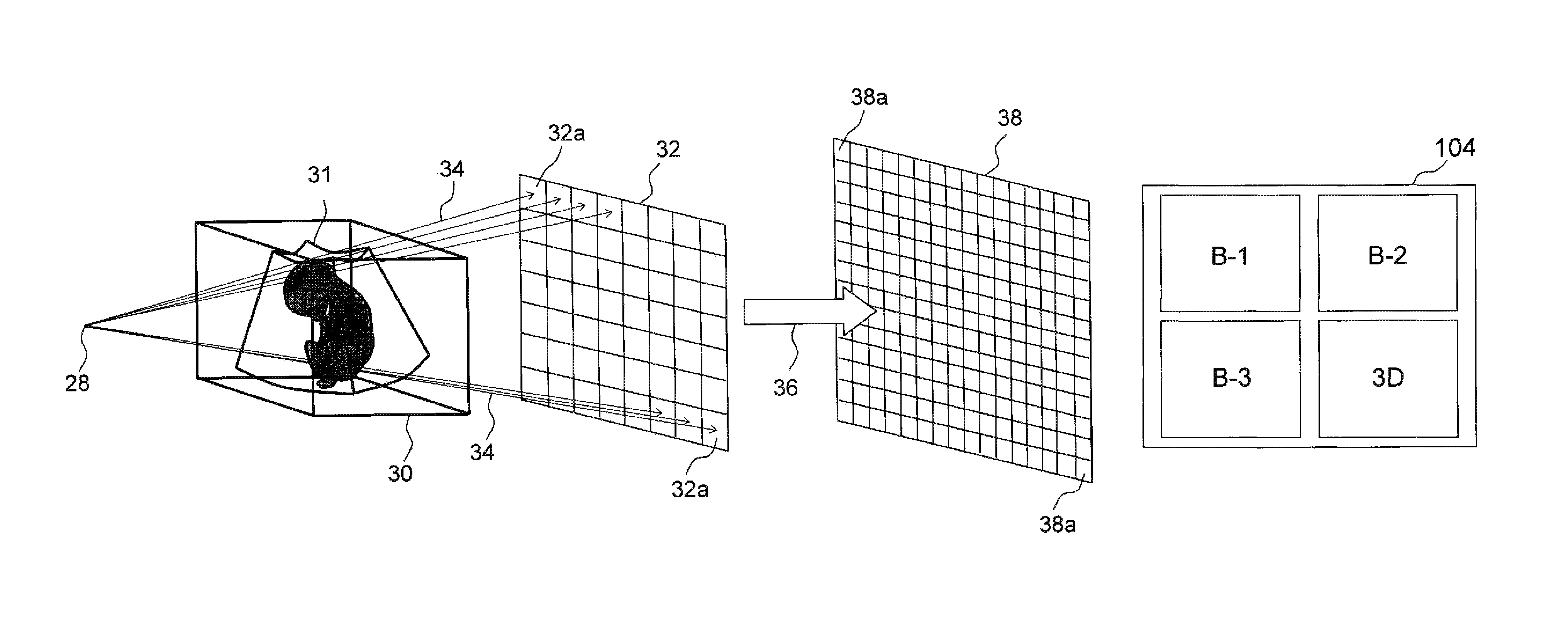 Ultrasonic image processing with directional interpolation in order to increase the resolution of an image