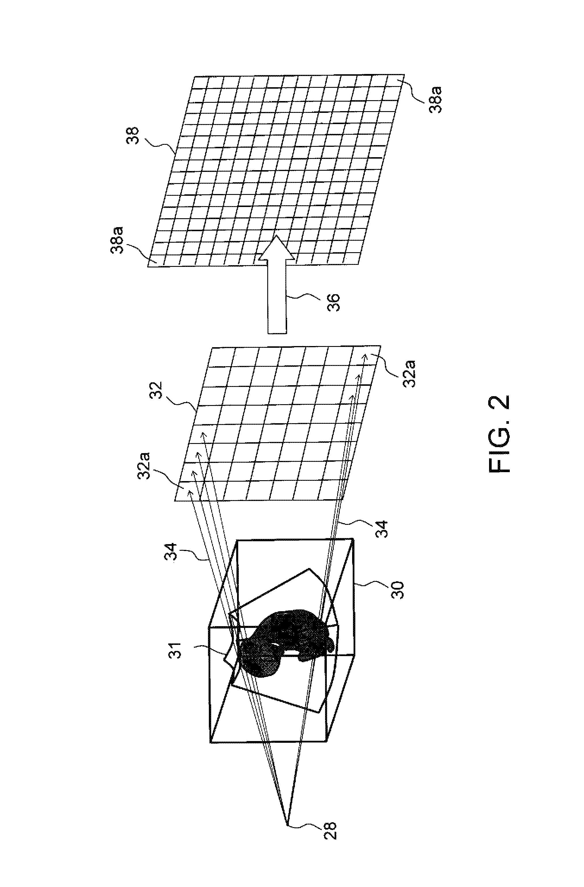 Ultrasonic image processing with directional interpolation in order to increase the resolution of an image