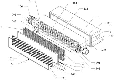 An air conditioner with condensed water recovery and humidification structure