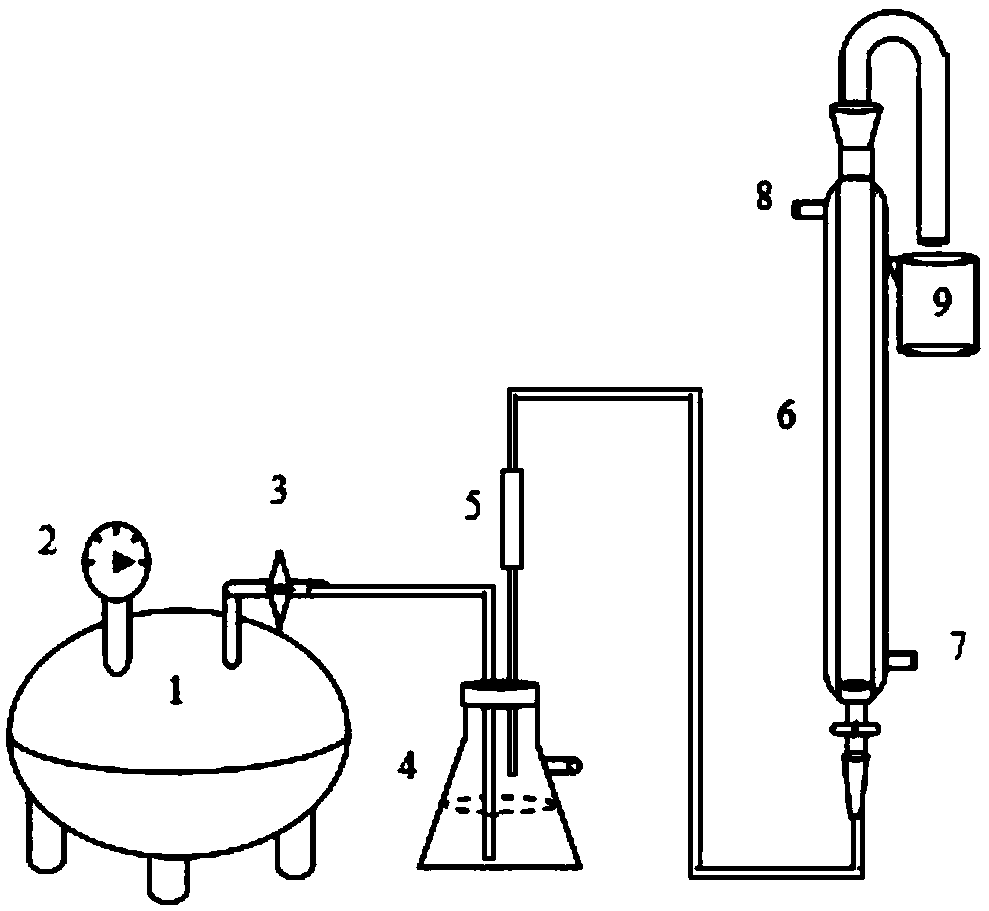 Method for separating whey protein from whey wastewater by foam separation method