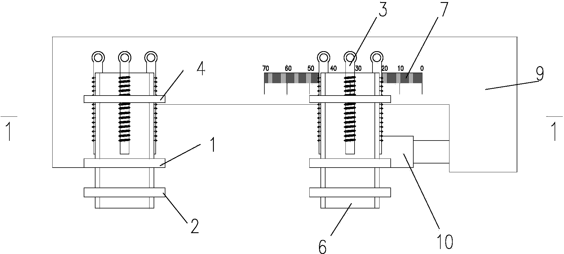 H-type steel beam installation gap adjusting device and use method thereof
