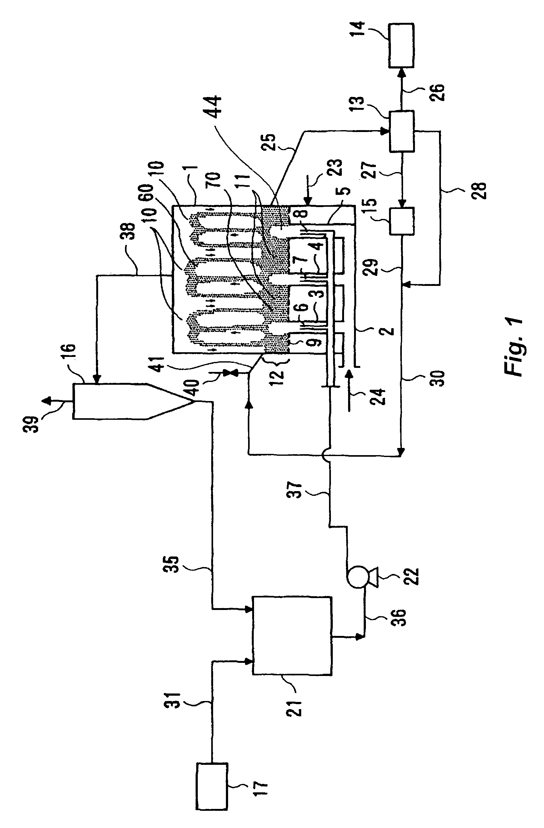 Method of granulation with a fluidized bed granulator