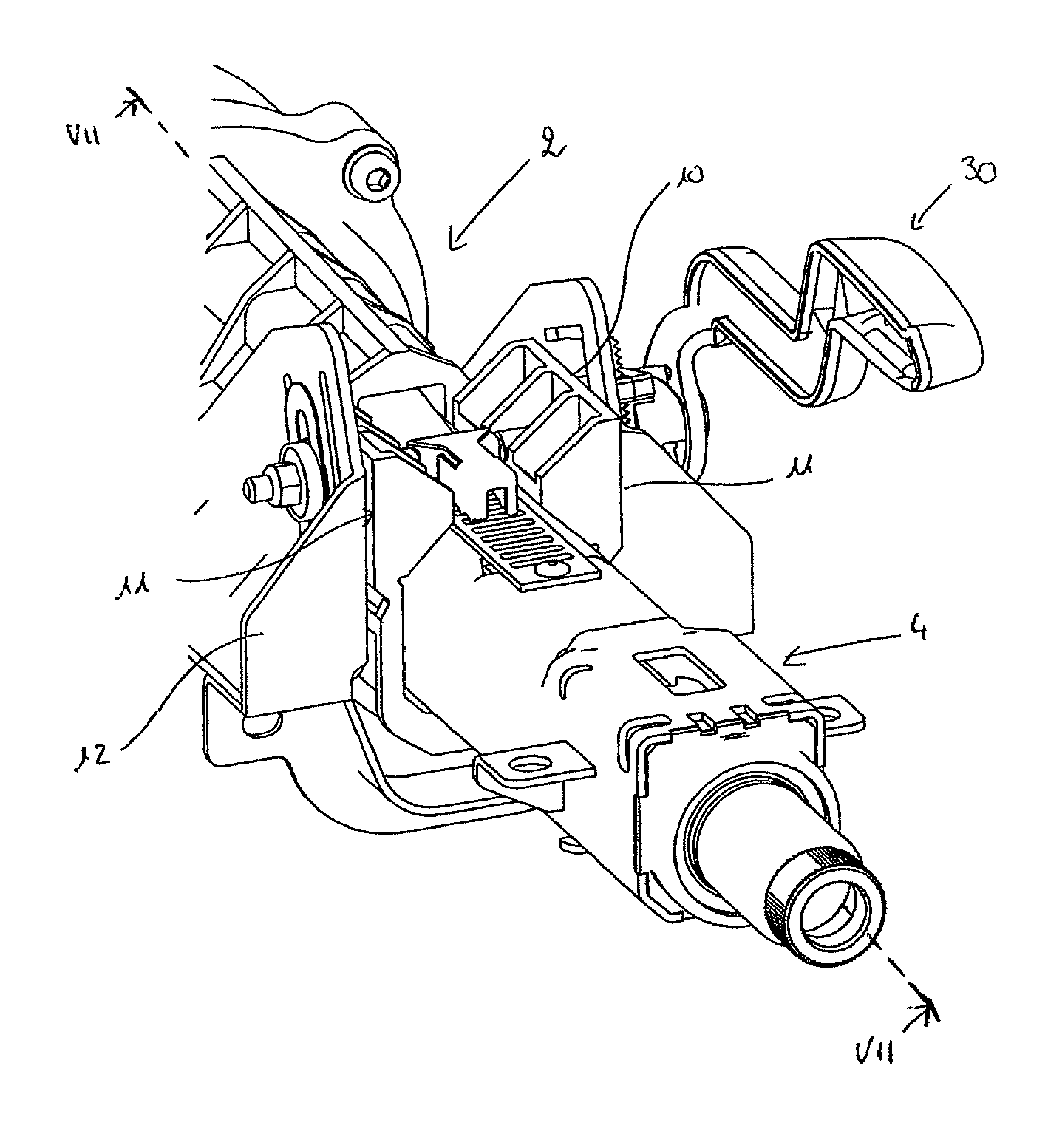 Adjustable steering column for motor vehicles