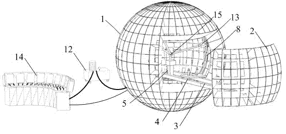 Spherical all-dimensional loading device used for building structural node test