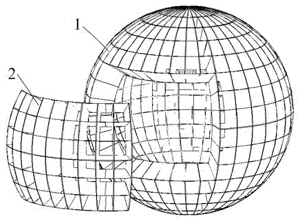 Spherical all-dimensional loading device used for building structural node test