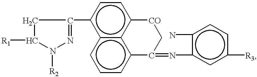 Synthesis of pyrazolinylnaphthalic acid derivatives