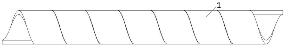 Spiral protective belt machining method