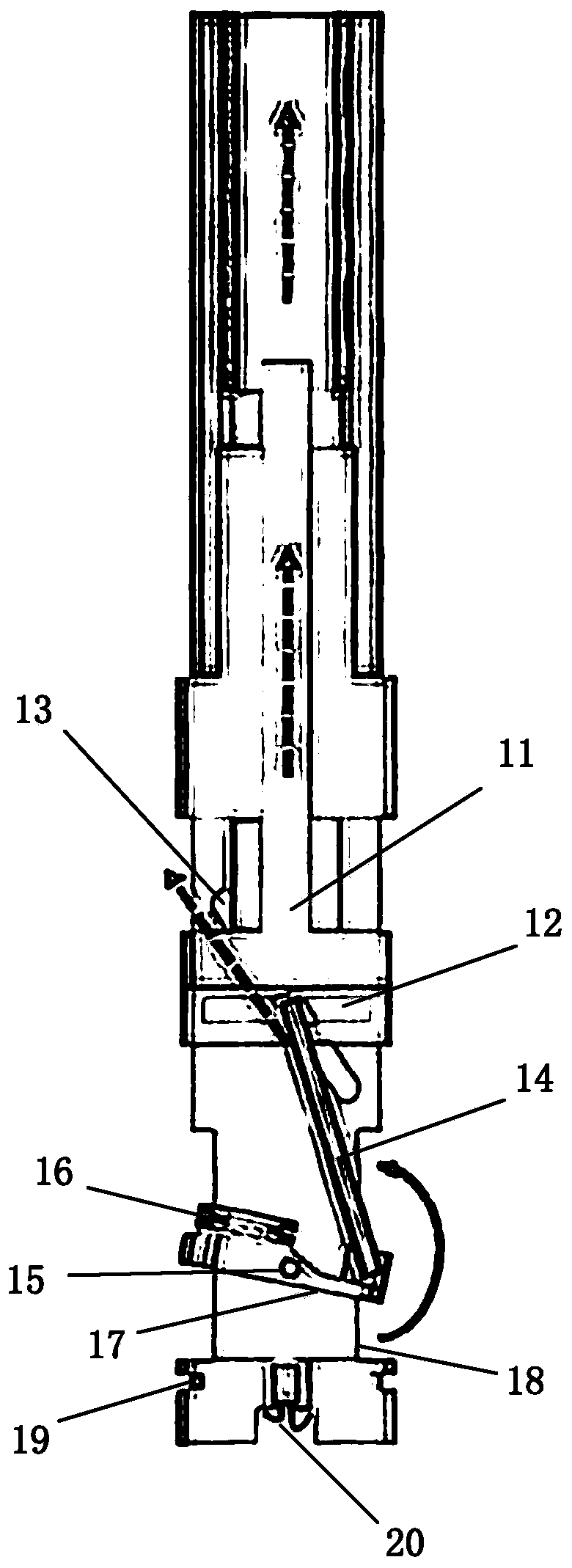 Rotation angle sample rod for electric transport measurement