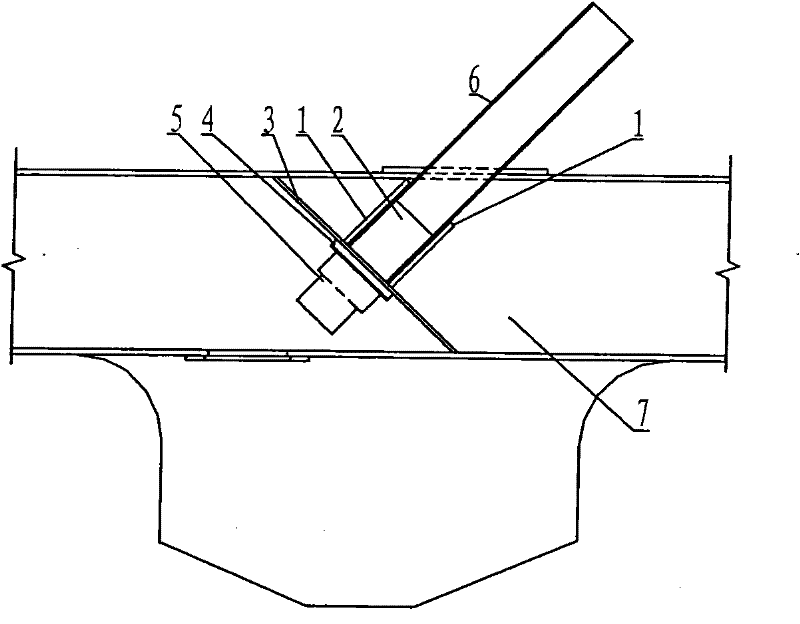 Novel built-in cable-truss anchoring structure and construction method thereof