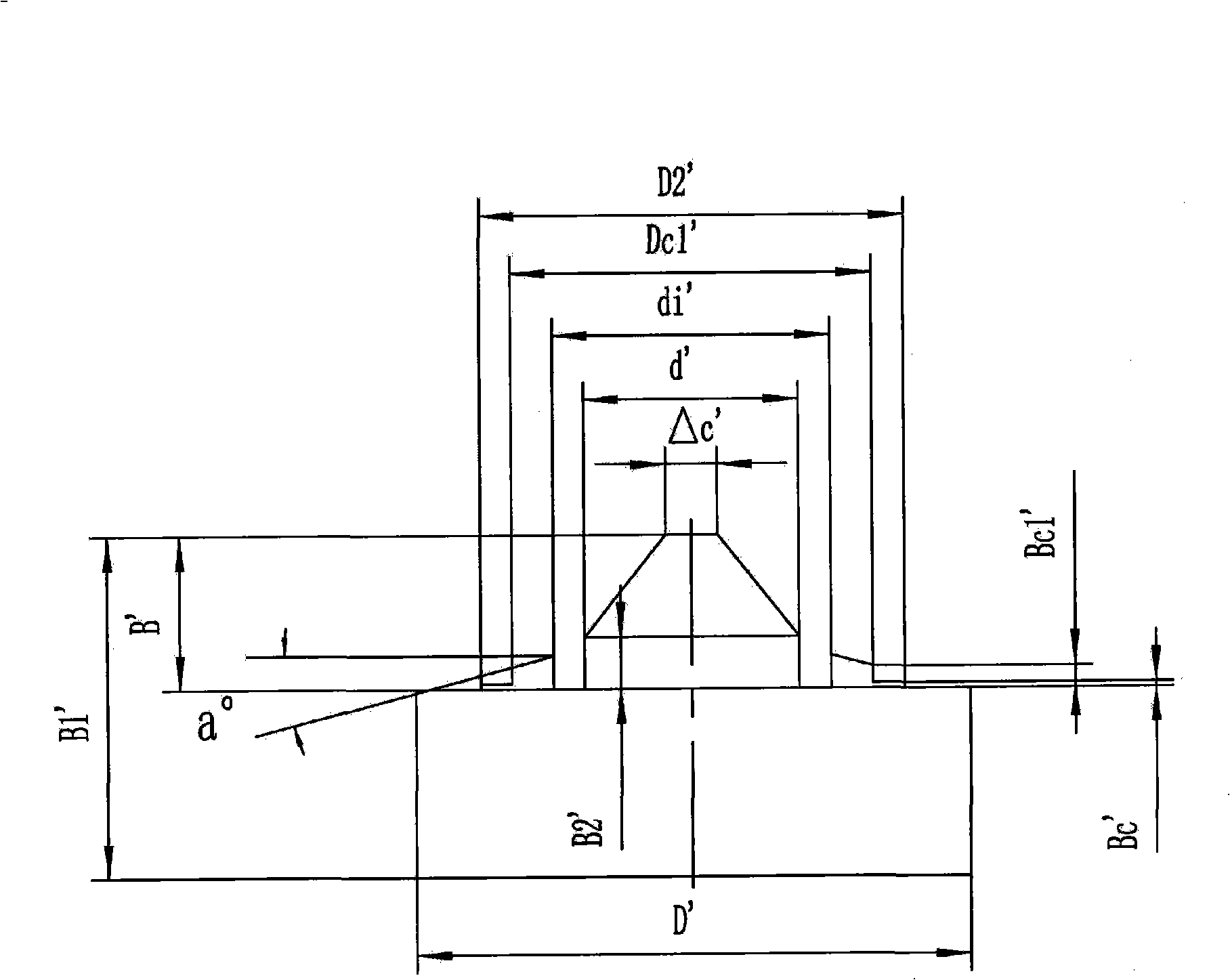 B7 angular contact ball bearing assembly die and its assembly method