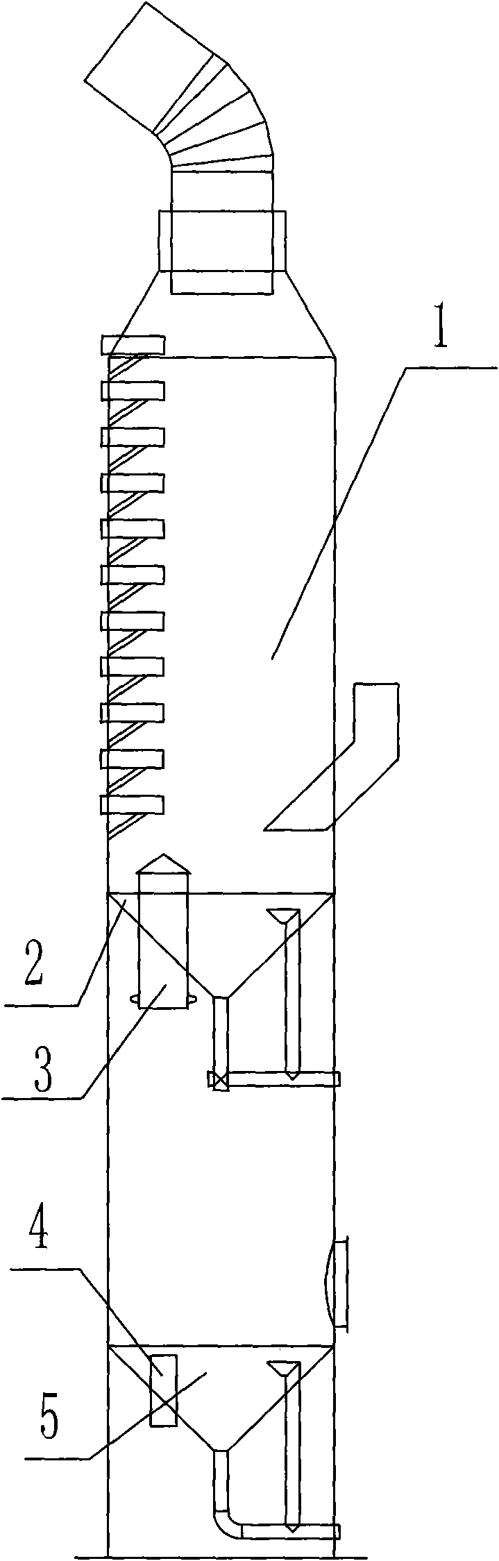 Installation method of ring seam scrubbing tower AGE tube
