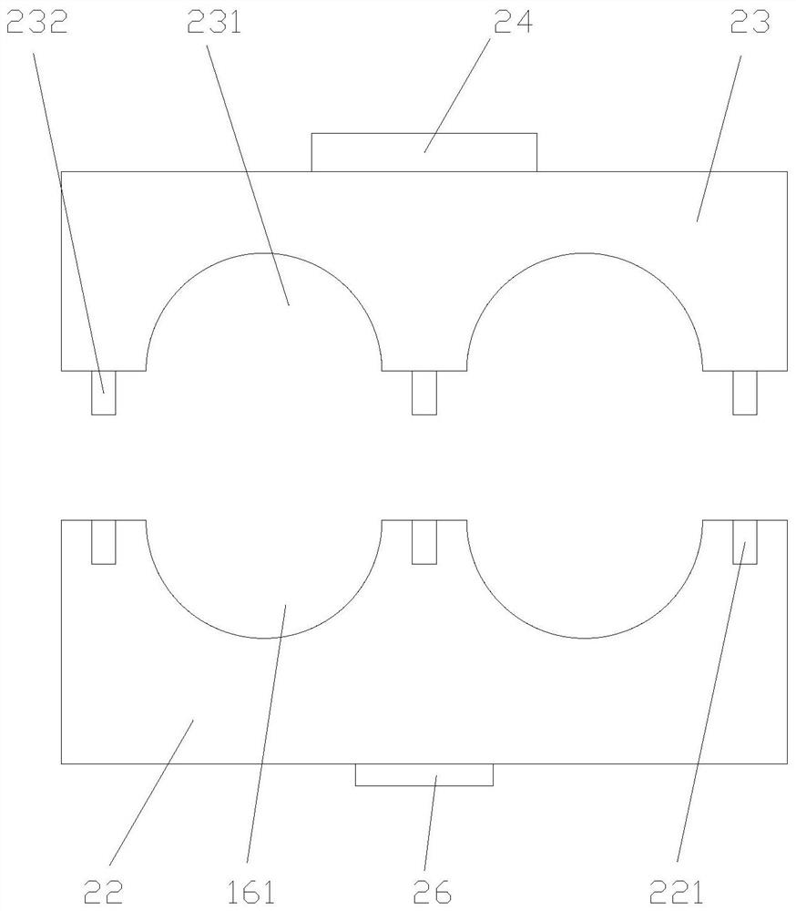 Torsion test clamp for radial shaft of motor vehicle