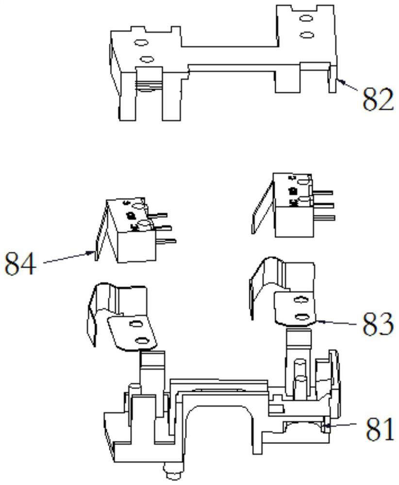 Spring bolt with function of door opening and closing state detection and reversing structure