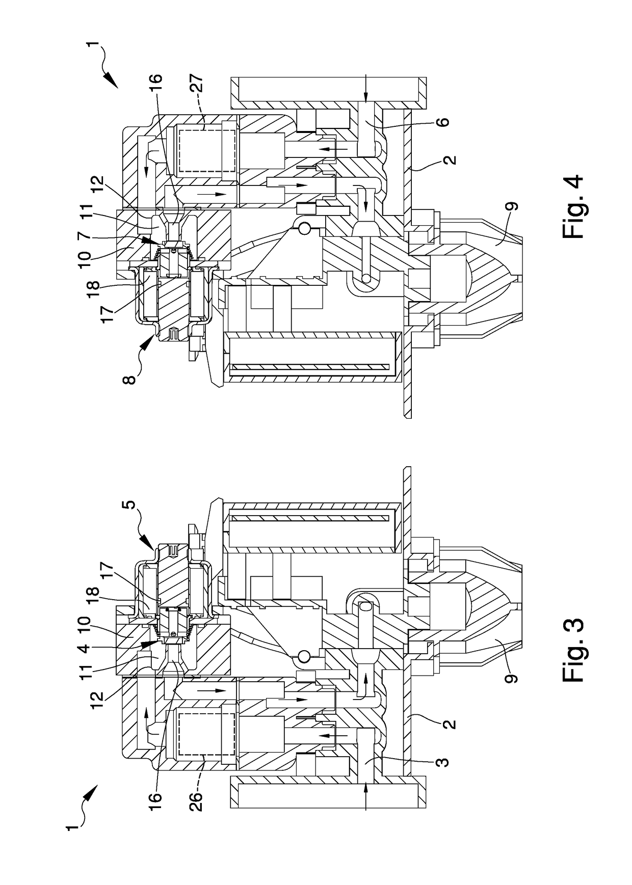 Device for the mixing of fluids