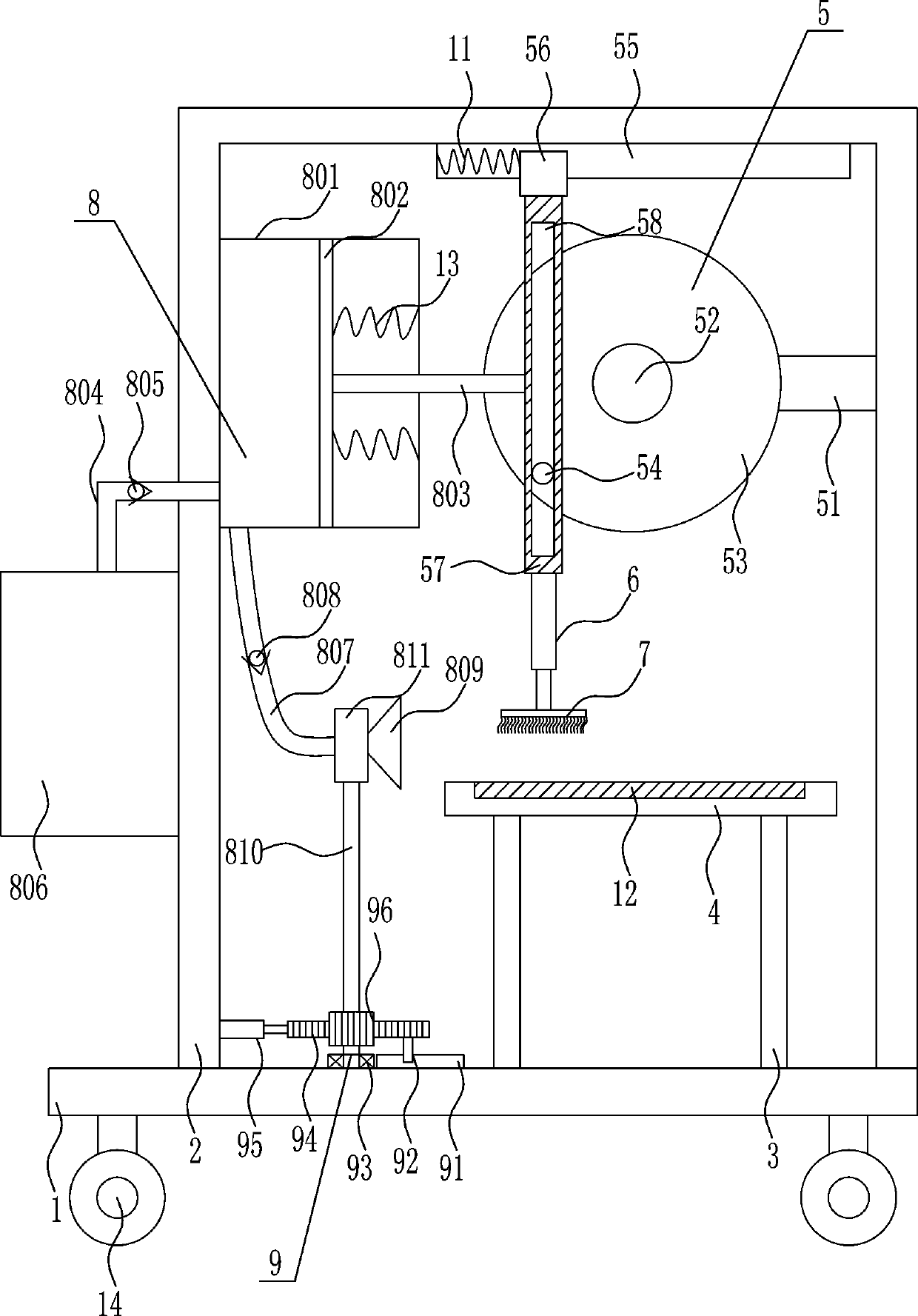 Dust removing plant for production of circuit switch