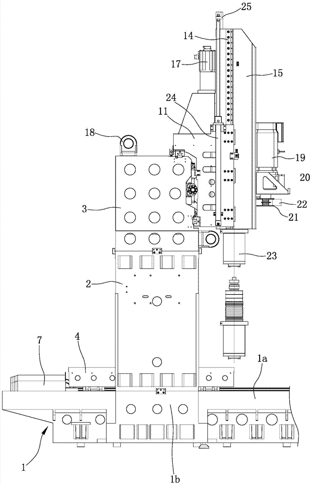 High-precision numerical control machining center transmission mechanism