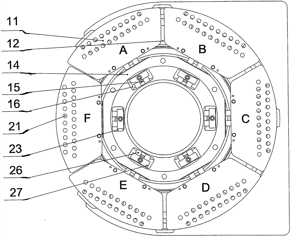 Anti-locking powder leakage prevention filling rotary device