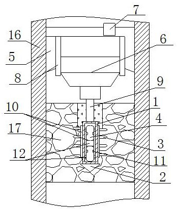 A high-efficiency gas-phase blasting dredging device for coal hole blockage and its preparation method