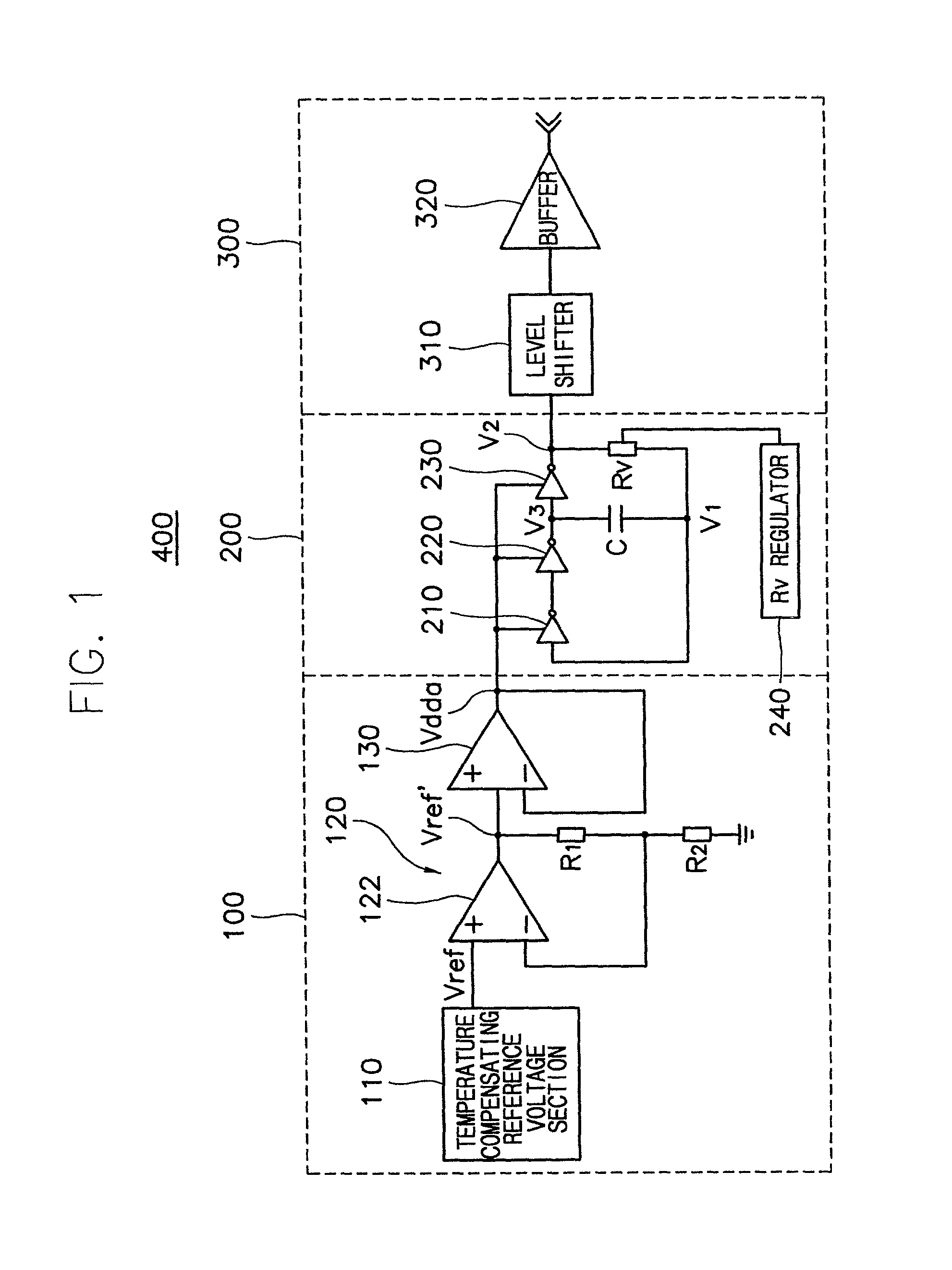 Micropower RC oscillator