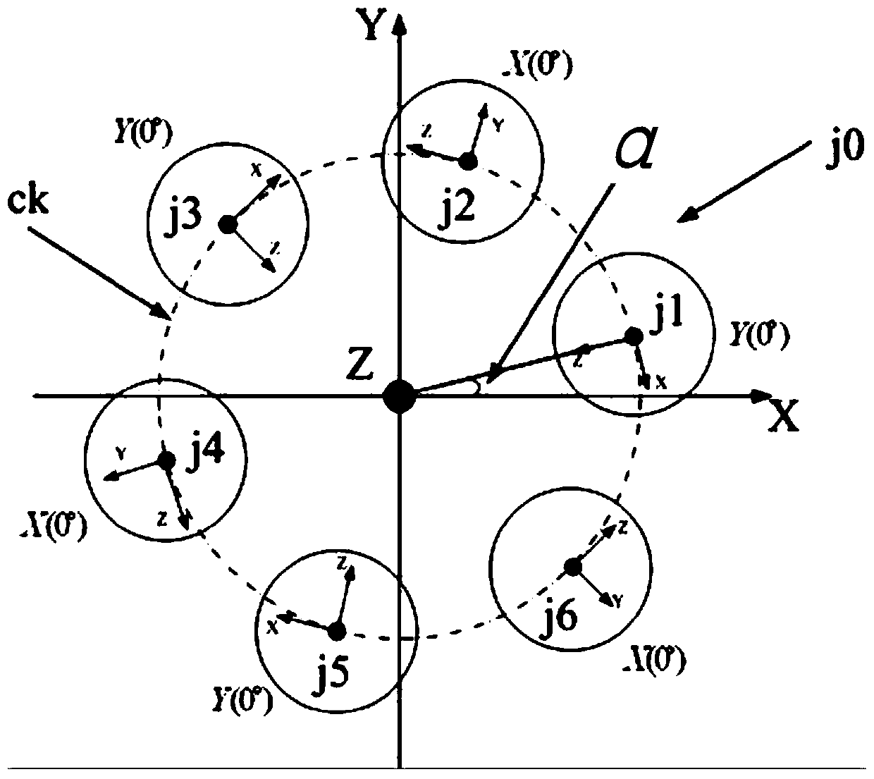 Piezoelectric six-dimensional force/torque sensor with six sets of force-measuring sensitive units