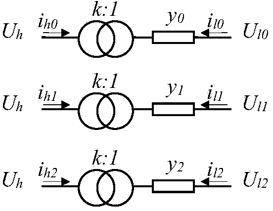 Modeling method for general model of three-phase magnetic leakage admittance matrix of power transformer