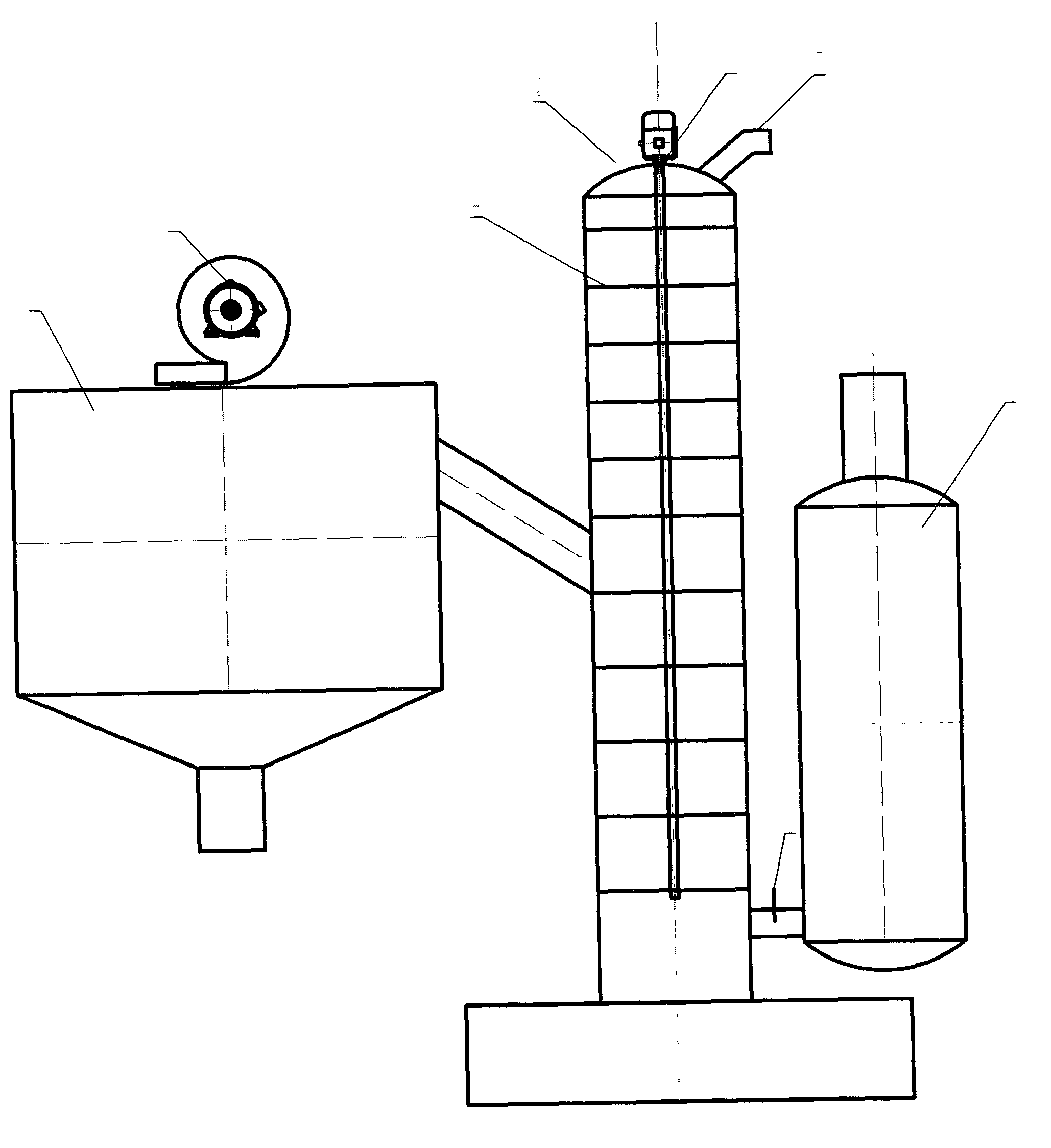 Full-automatic device for quickly drying desulfurized gypsum