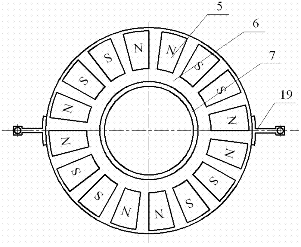 Double disc type permanent magnet retarder for vehicle