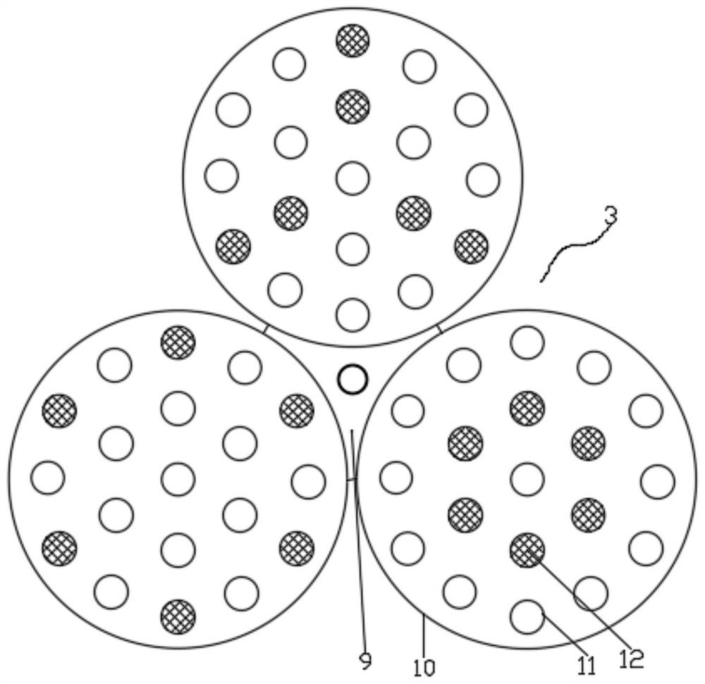 Texture baffle capable of reducing semiconductor coating stress residue