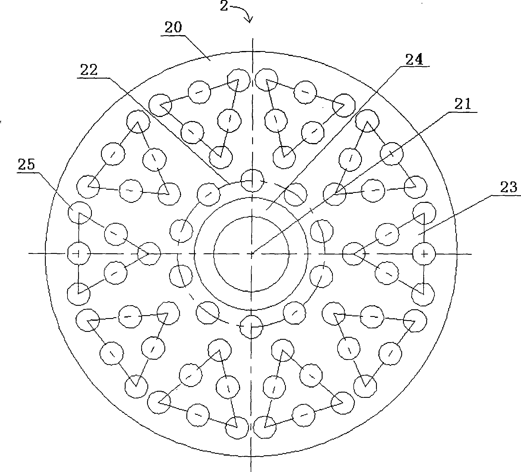 Light path structure for operating astral lamp
