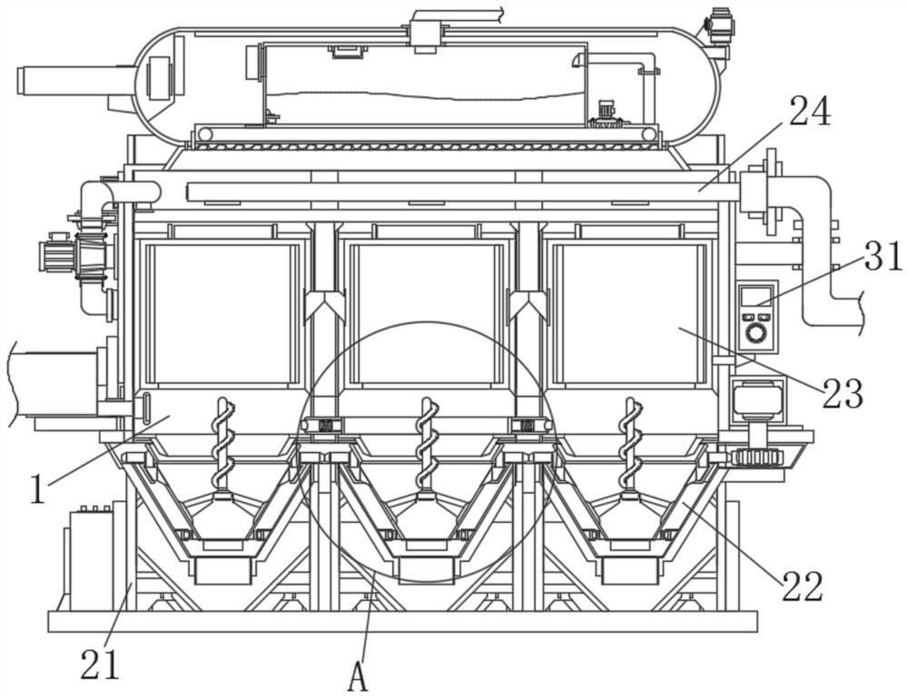 Zinc volatilization kiln flue gas high-temperature dust collection and waste heat utilization device