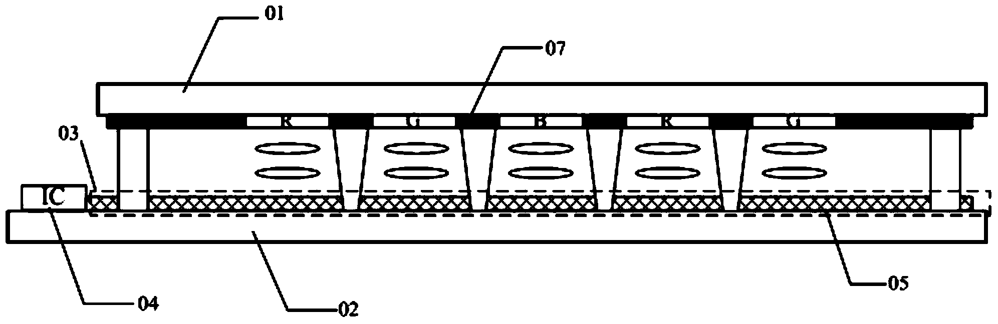 In cell touch panel and display device