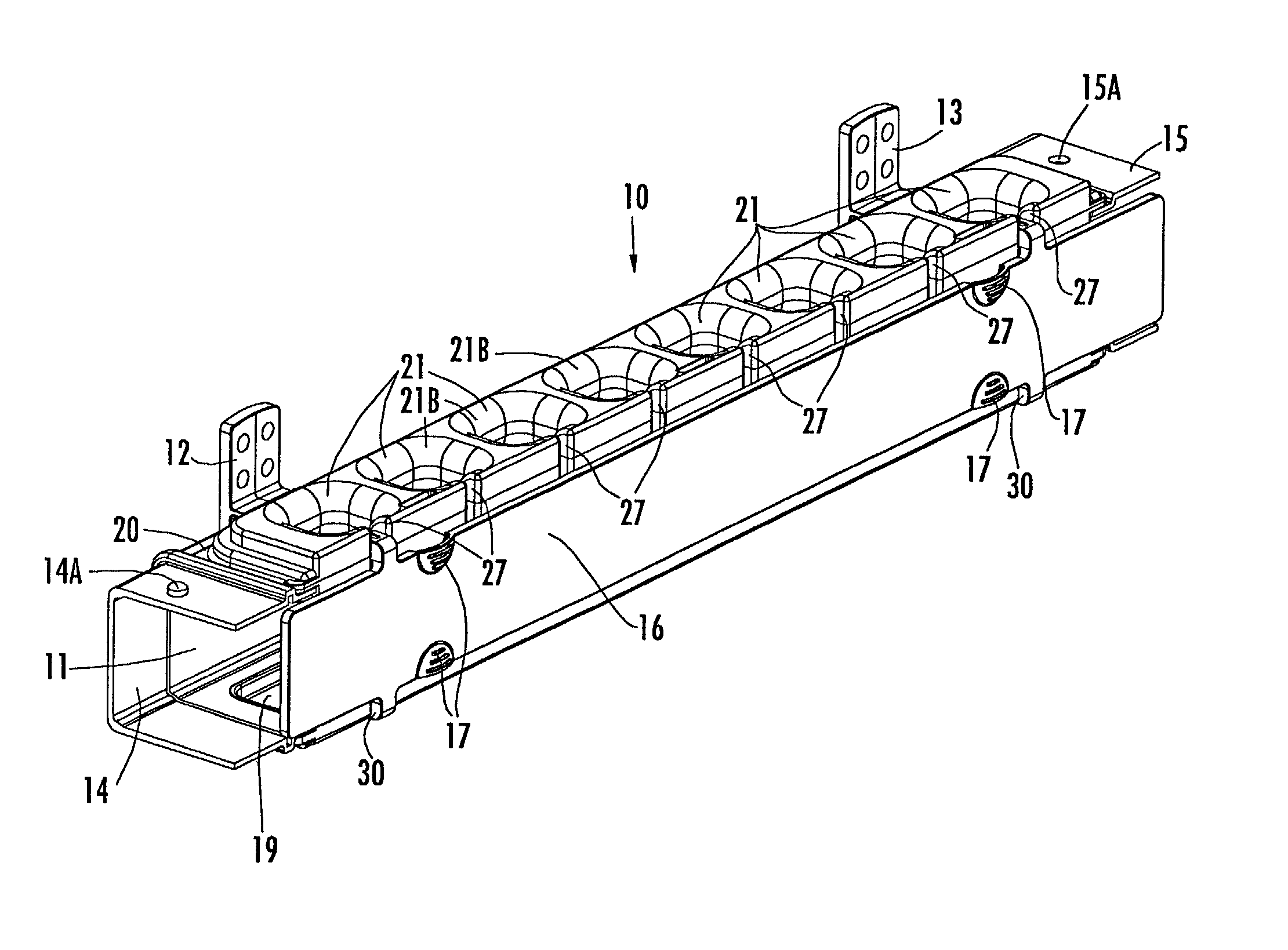 Cable channel assembly