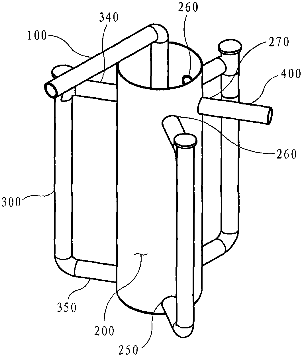 Device and method for comprehensively treating water body