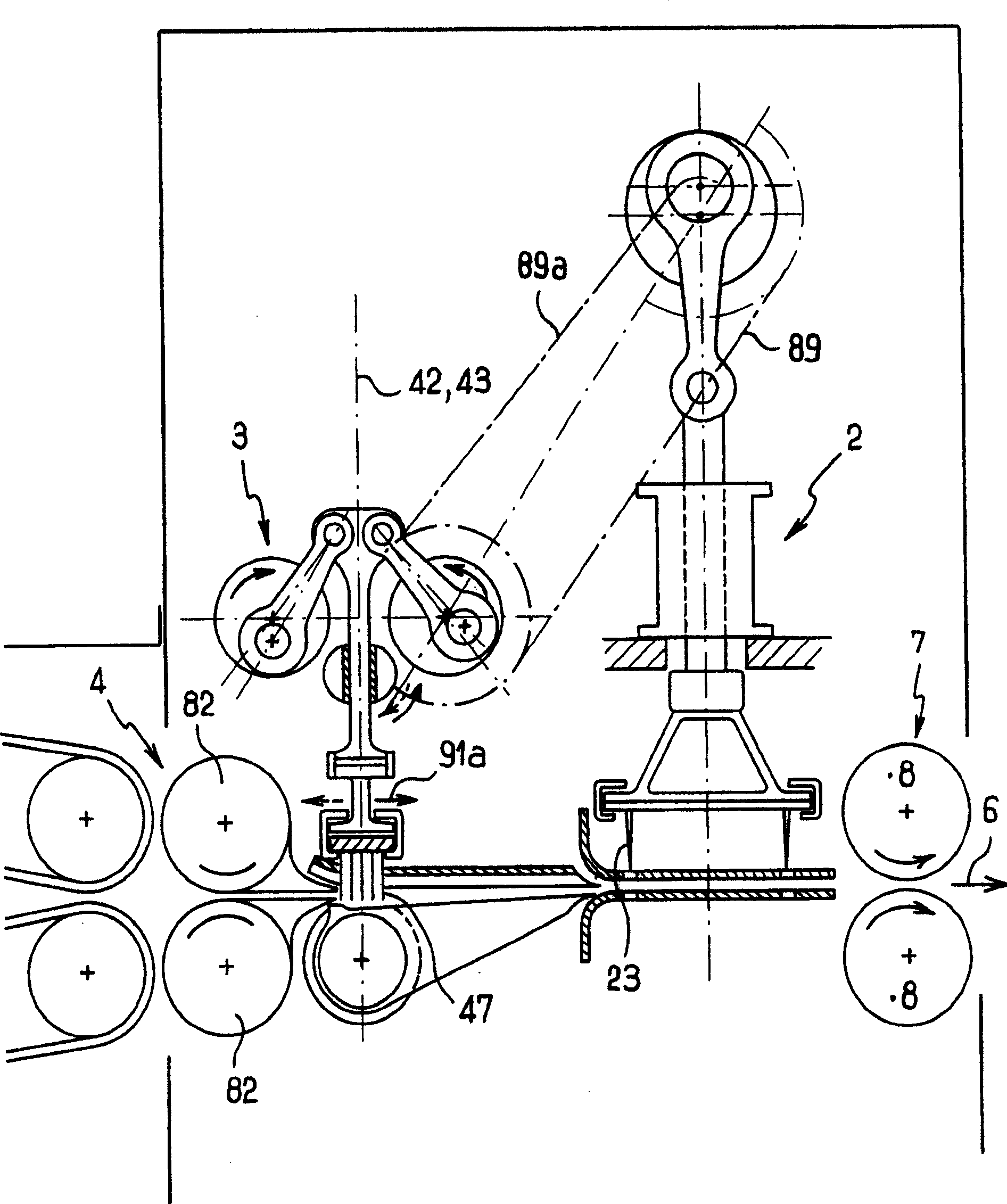 Process for working a pile in a pre-needling apparatus and apparatus for doing so
