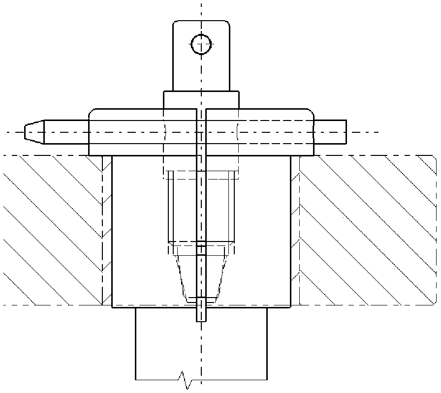 High-precision hole positioning and compressing structure