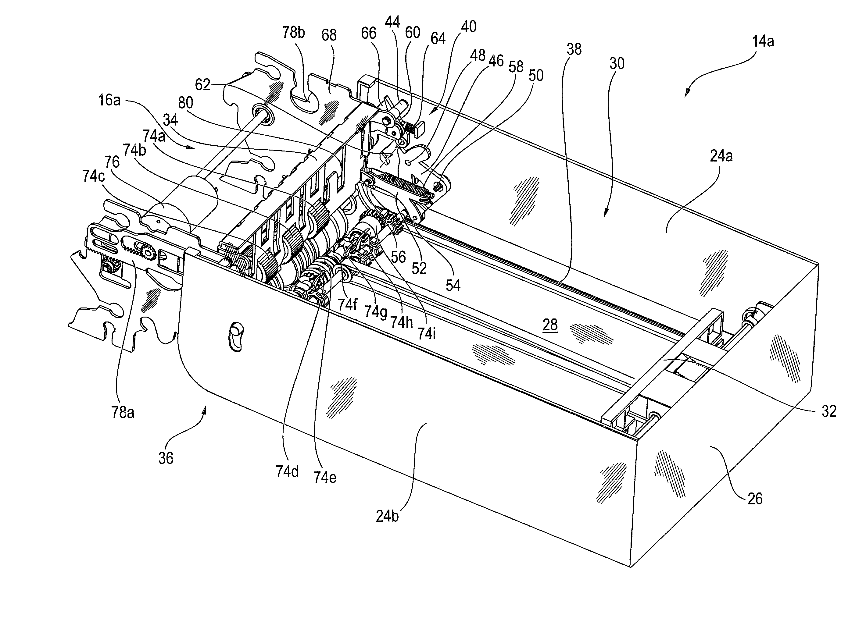 Device for handling banknotes