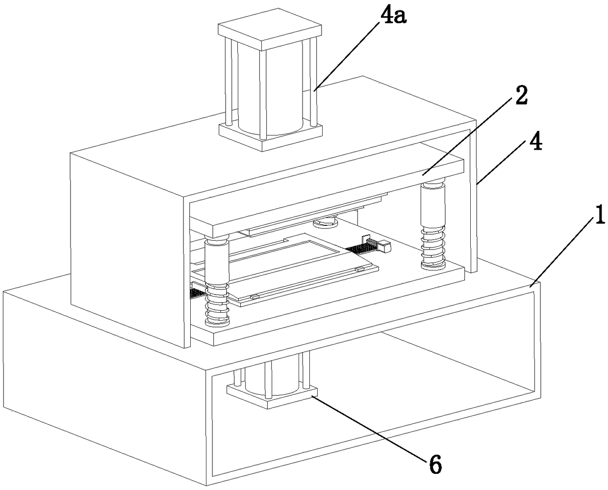 Stamping die for keyboard frame