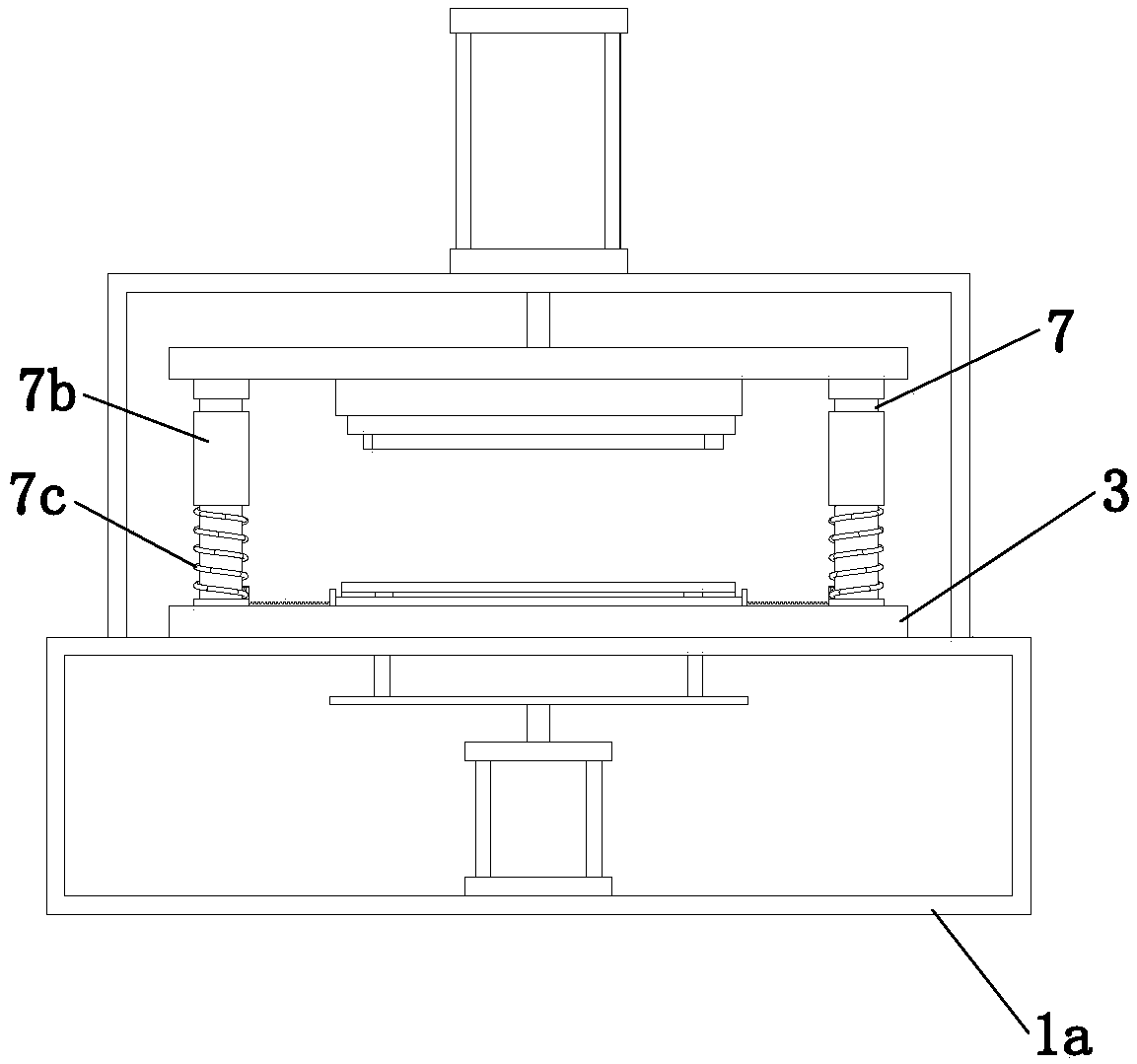 Stamping die for keyboard frame