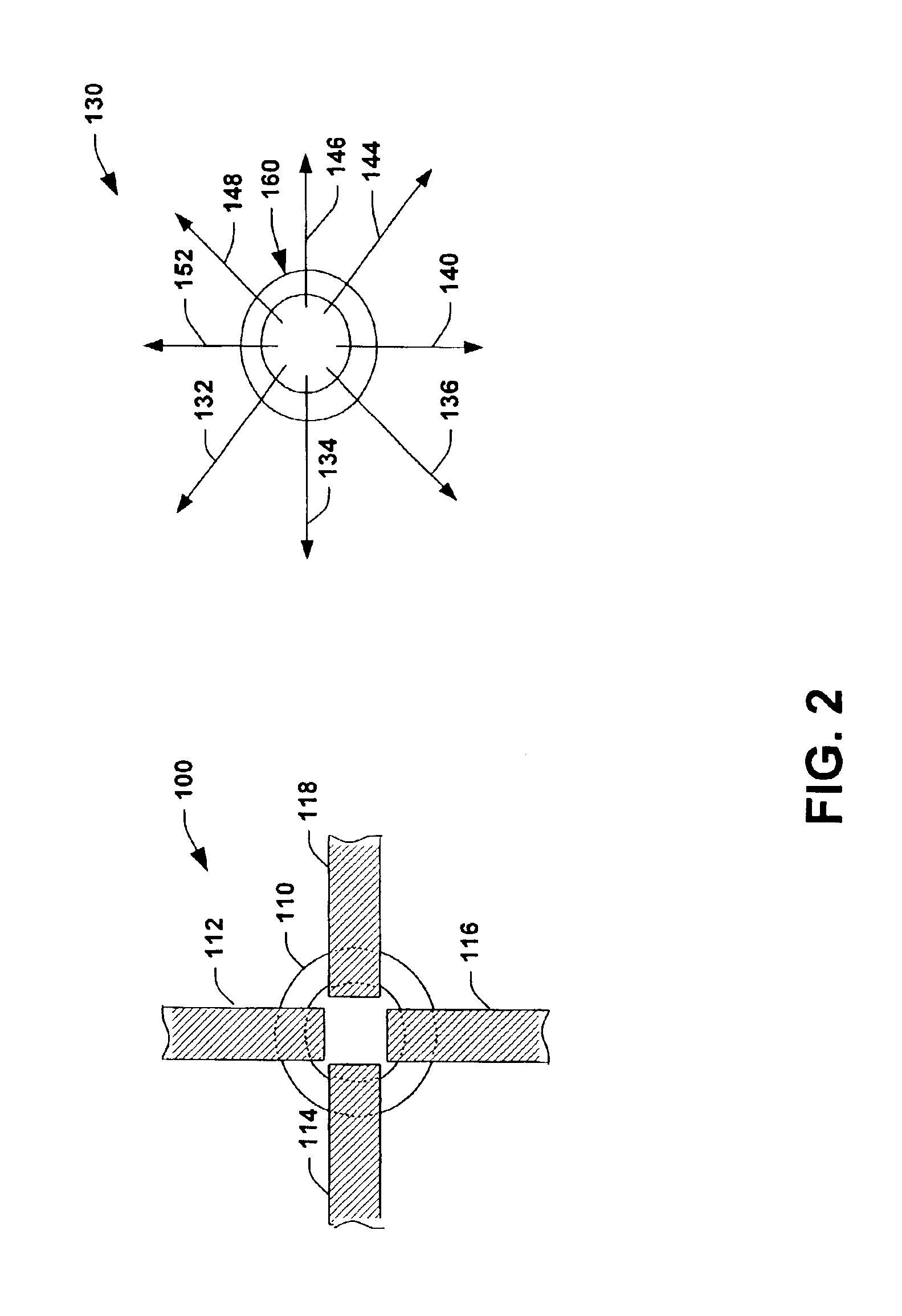 Multi-cell organic memory element and methods of operating and fabricating