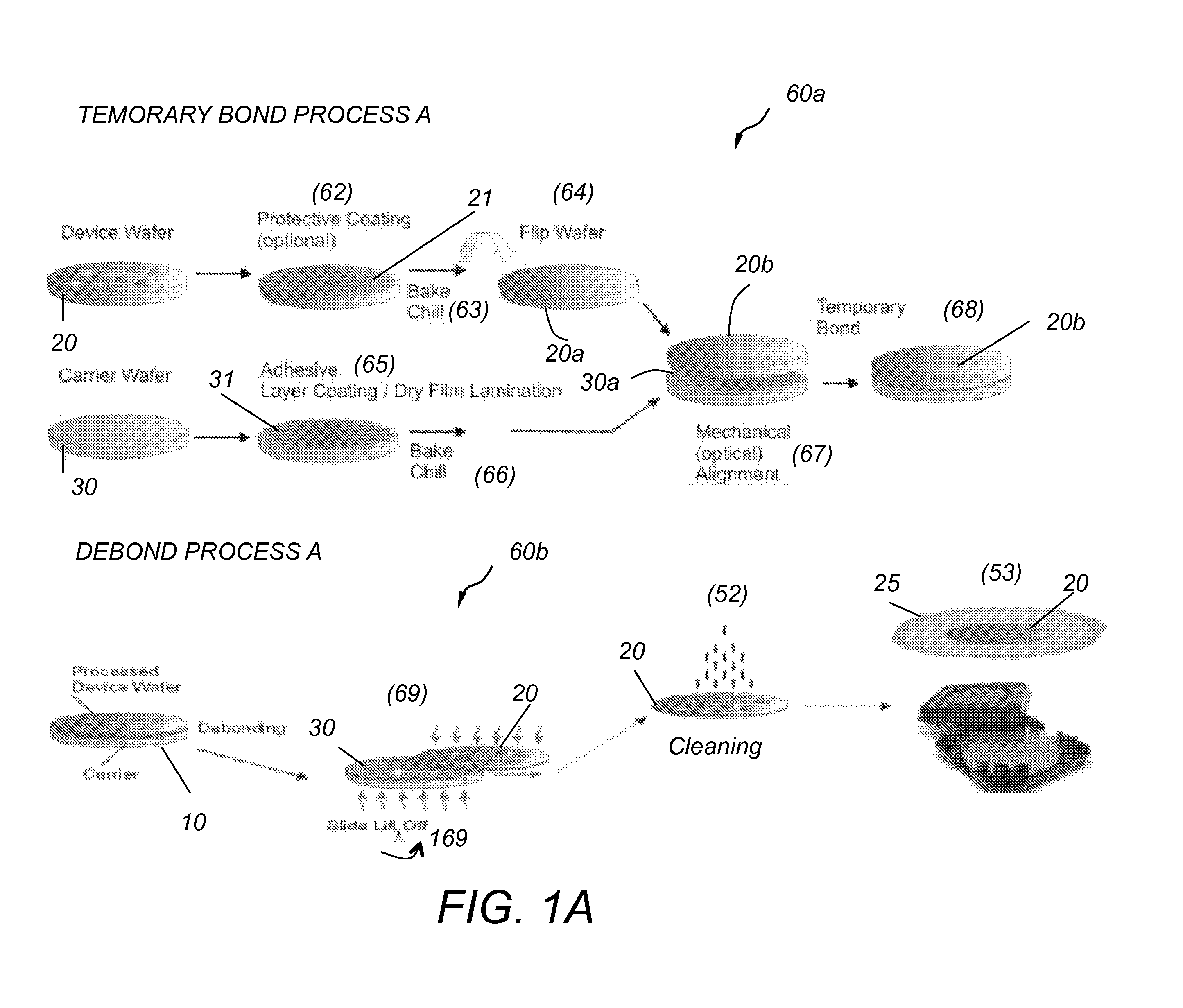 Apparatus for thermal-slide debonding of temporary bonded semiconductor wafers