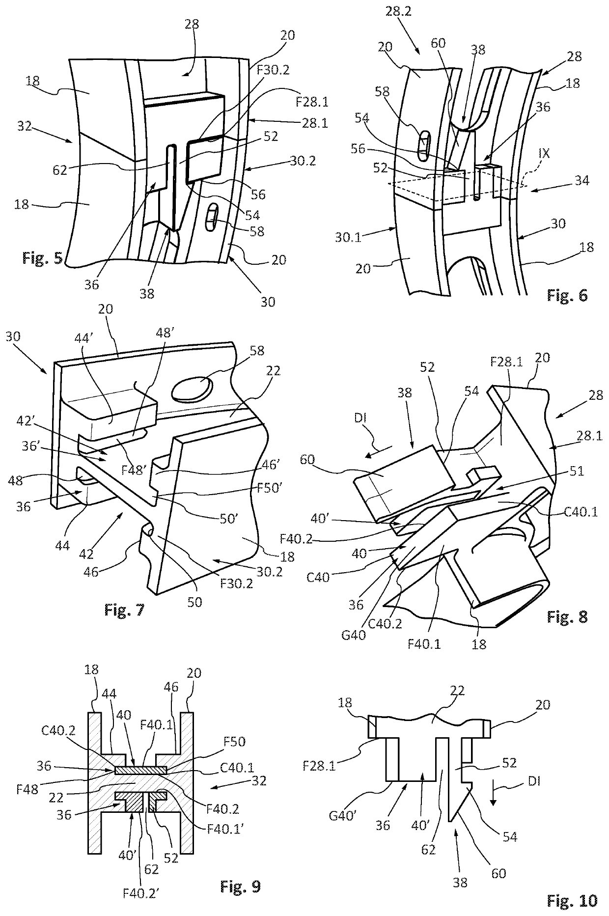 Device for securing at least one insulation on a duct, duct equipped with said securing device