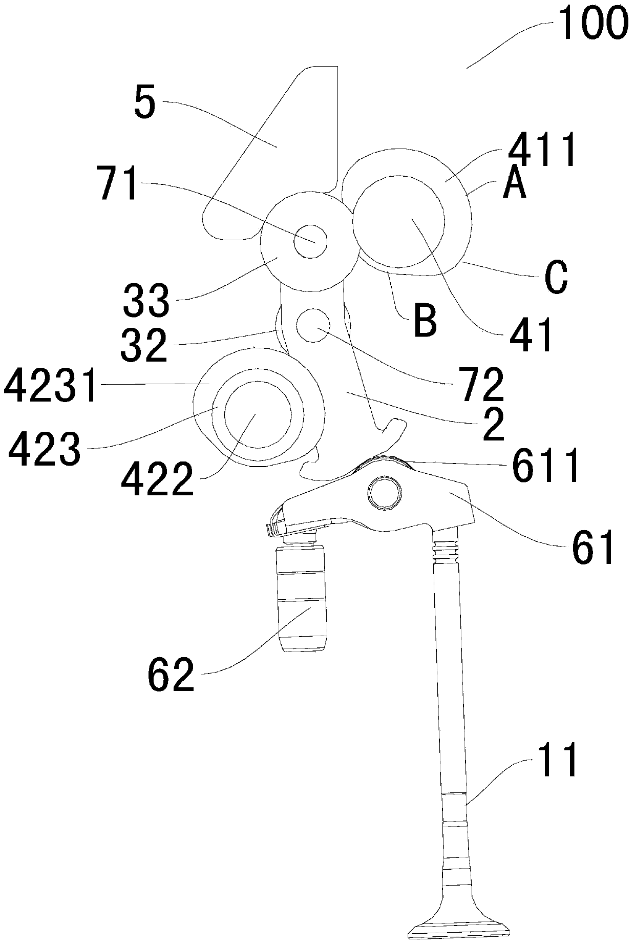 Valve timing mechanism for engine and vehicle with the same