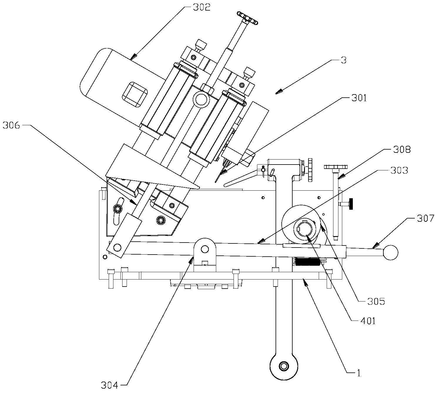 Automatic saw teeth grinding device of band saw