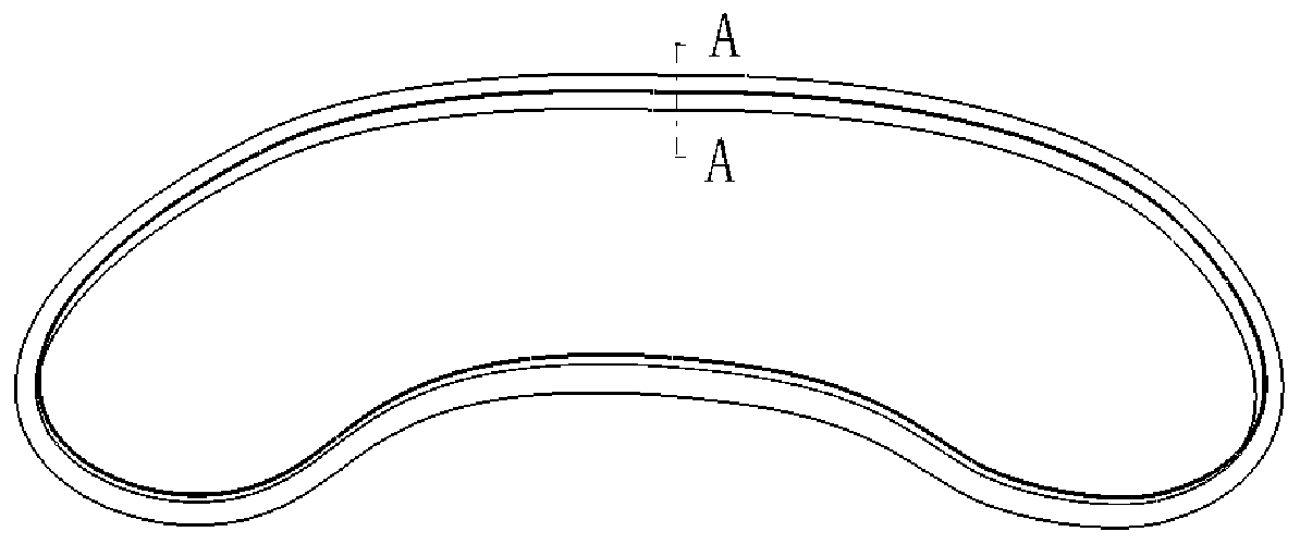 Forming die and method for composite material special-shaped annular rib structure