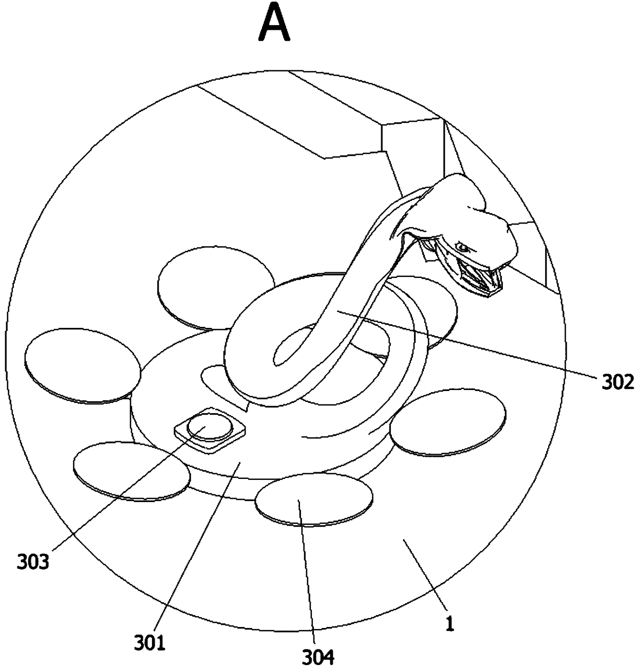 Automatic bird scaring device for plant protection