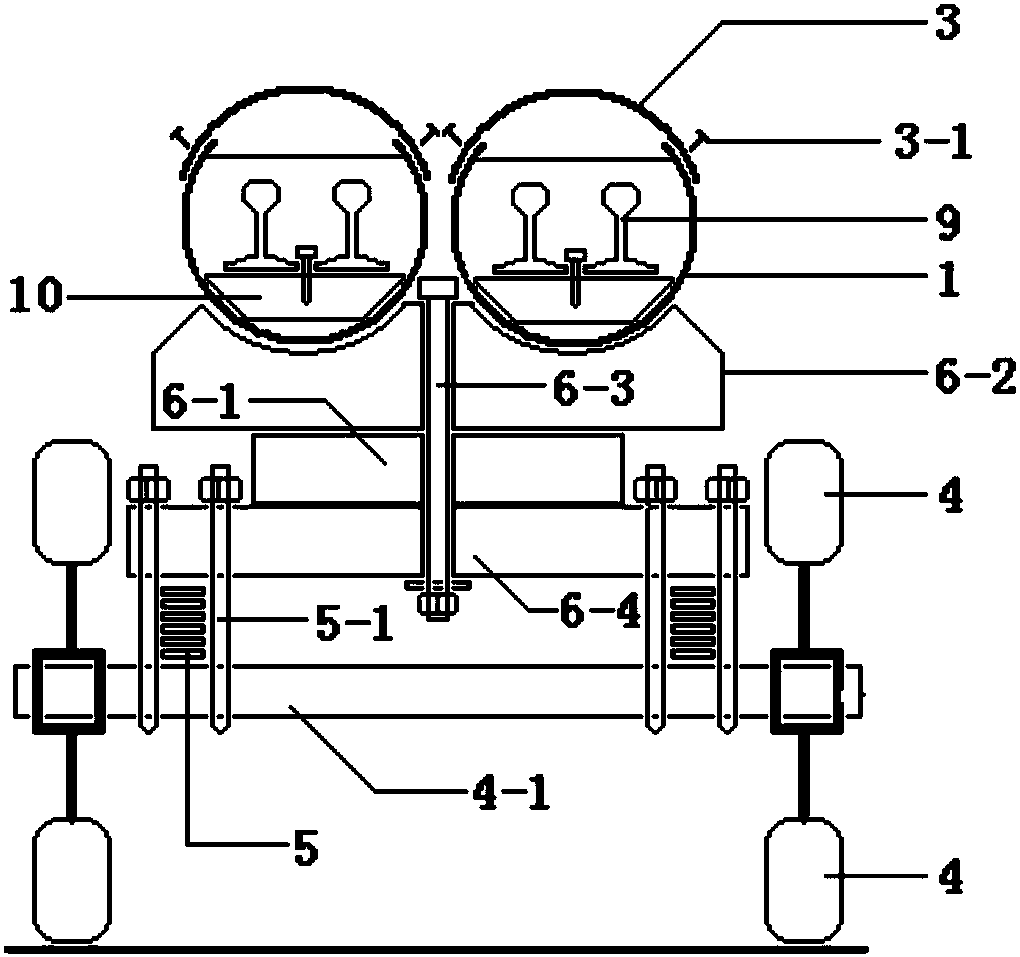 Method and device for highway safe transportation of super-long components of railway high-speed turnout