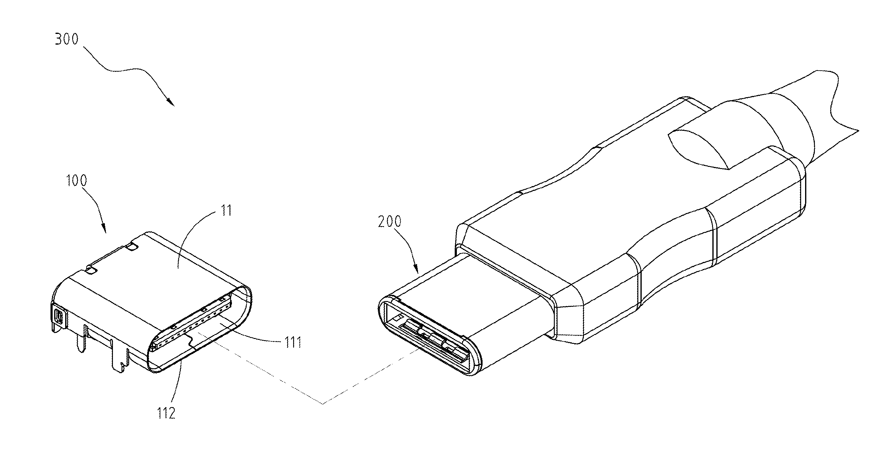 Electrical receptacle connector and electrical plug connector